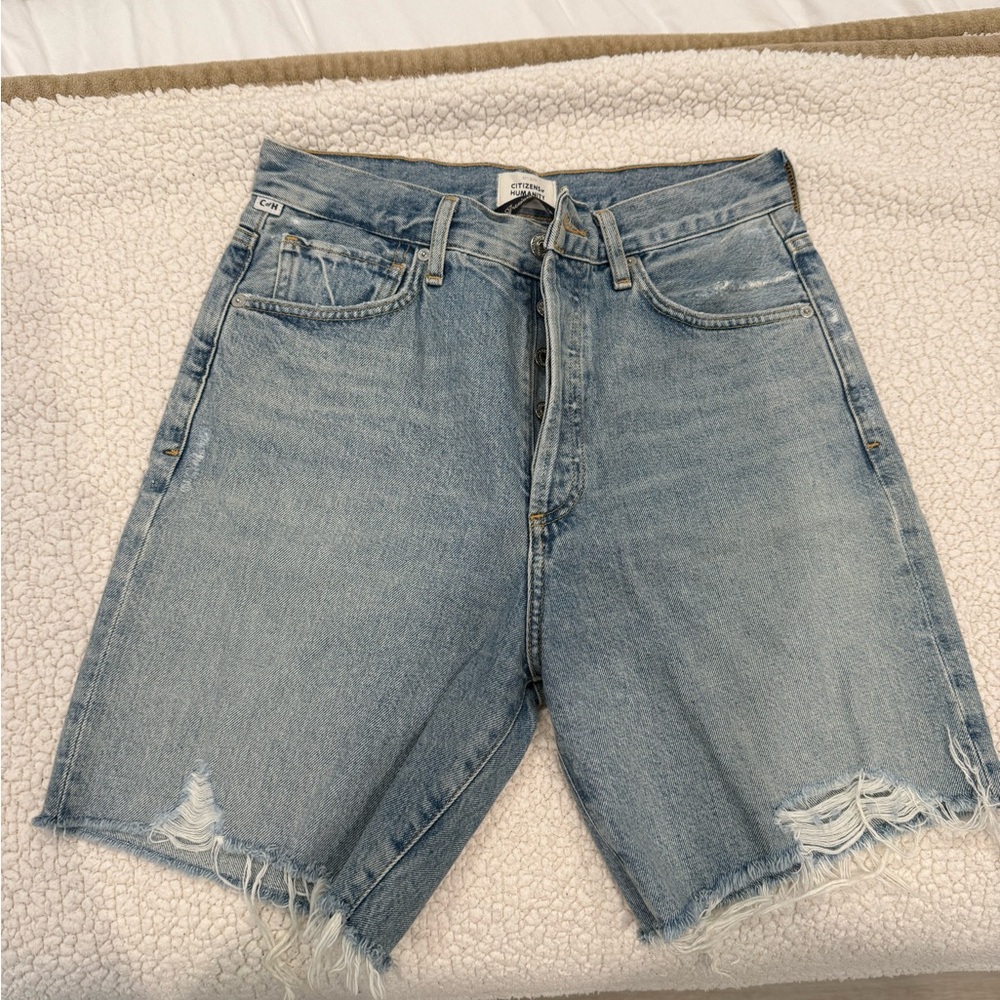 Citizens Of Humanity Light Blue Denim Jean Shorts